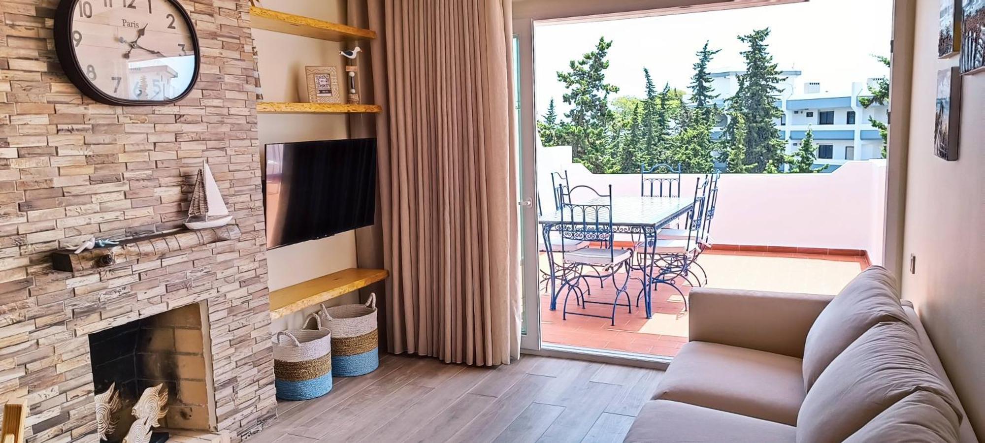 Blue & Yellow Penthouse With Terrace At Balaia Mar Albufeira Zewnętrze zdjęcie